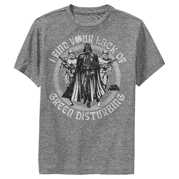 fifth sun Boy's Star Wars Darth Vader St. Patrick's Day Your Lack of Green Disturbing Performance Tee