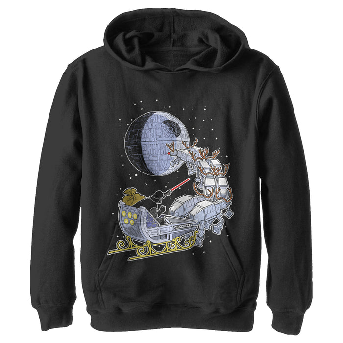 Fifth Sun Boy's Star Wars Darth Vader Starry Sleigh Pull Over Hoodie