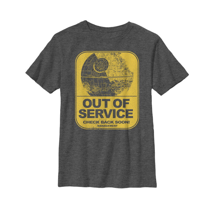 fifth sun Boy's Star Wars Death Star Out of Service T-Shirt