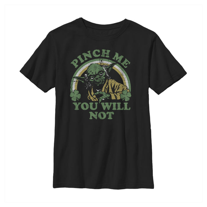 fifth sun Boy's Star Wars Do Not Pinch Yoda T-Shirt