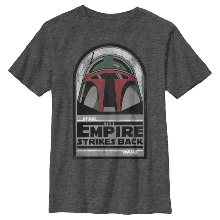 Fifth Sun Boy's Star Wars: Empire Strikes Back Boba Fett Helmet T-Shirt