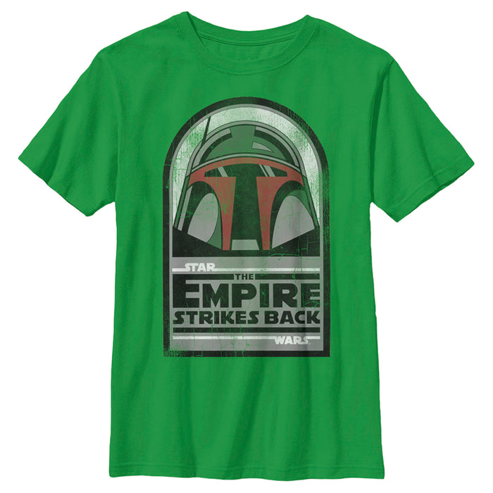 fifth sun Boy's Star Wars: Empire Strikes Back Boba Fett Helmet T-Shirt