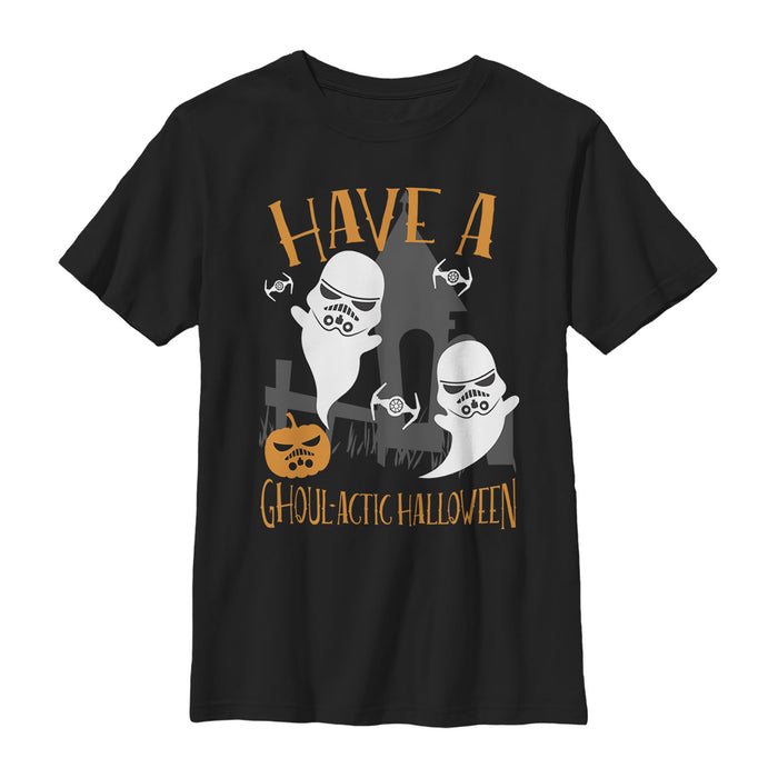 fifth sun Boy's Star Wars Ghoulactic Halloween Stormtrooper T-Shirt