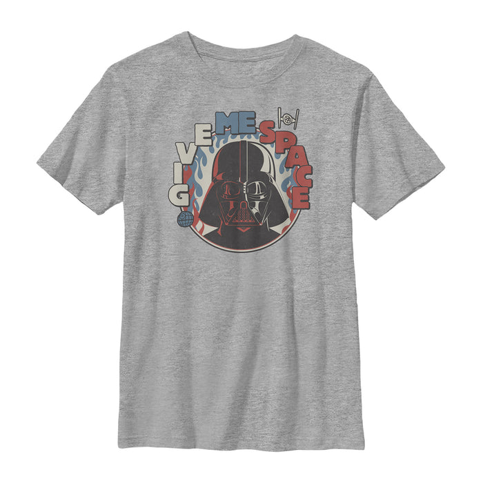 fifth sun Boy's Star Wars Give Me Space Darth Vader Circle T-Shirt