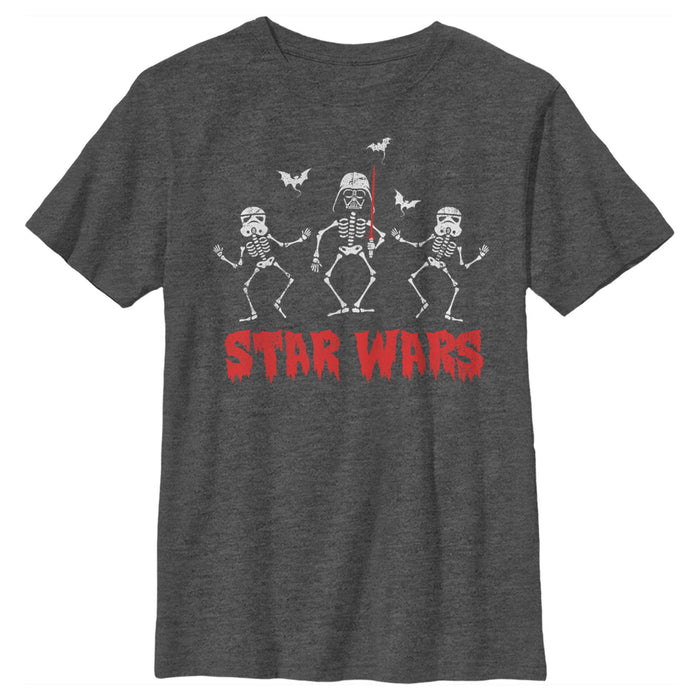 Fifth Sun Boy's Star Wars Halloween Vader Skeletons T-Shirt