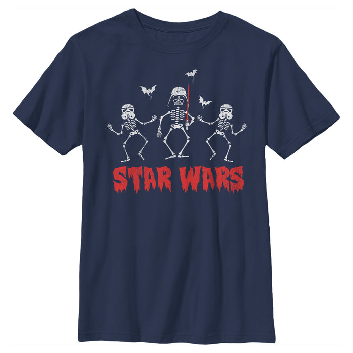 Fifth Sun Boy's Star Wars Halloween Vader Skeletons T-Shirt