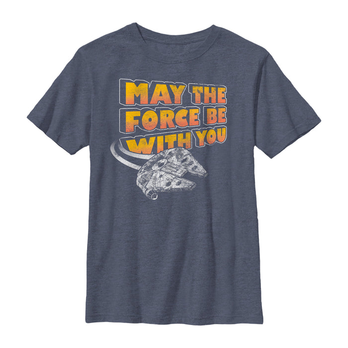 fifth sun Boy's Star Wars Millennium Falcon Force With You T-Shirt fifth sun Boy's Star Wars Millennium Falcon Force With You T-Shirt