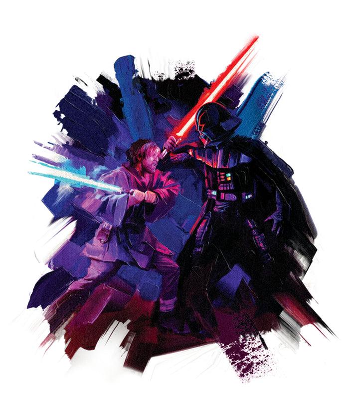 Fifth Sun Boy's Star Wars: Obi-Wan Kenobi Darth Vader And Obi-Wan Kenobi Battle Paint T-Shirt