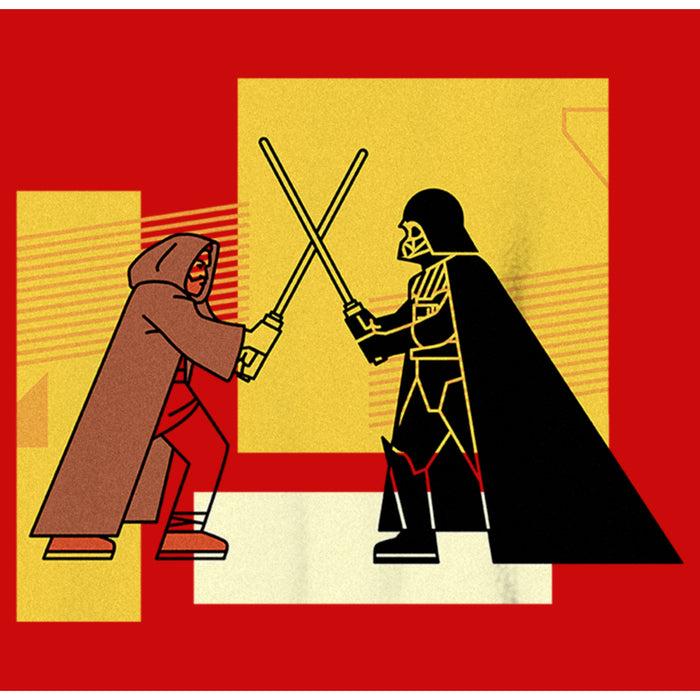 Fifth Sun Boy's Star Wars: Obi-Wan Kenobi Darth Vader Vs. Obi-Wan Kenobi Color Block T-Shirt