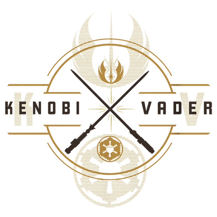 Fifth Sun Boy's Star Wars: Obi-Wan Kenobi Vader And Kenobi Lightsaber Crest T-Shirt