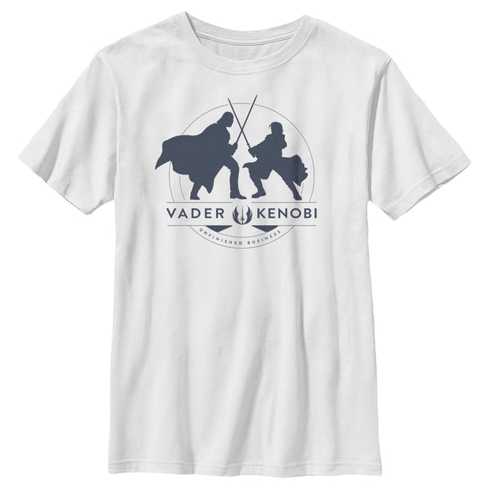 fifth sun Boy's Star Wars: Obi-Wan Kenobi Vader Kenobi Unfinished Business T-Shirt