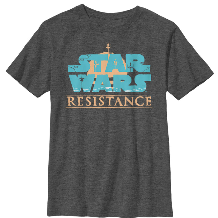 fifth sun Boy's Star Wars Resistance Flight Logo T-Shirt