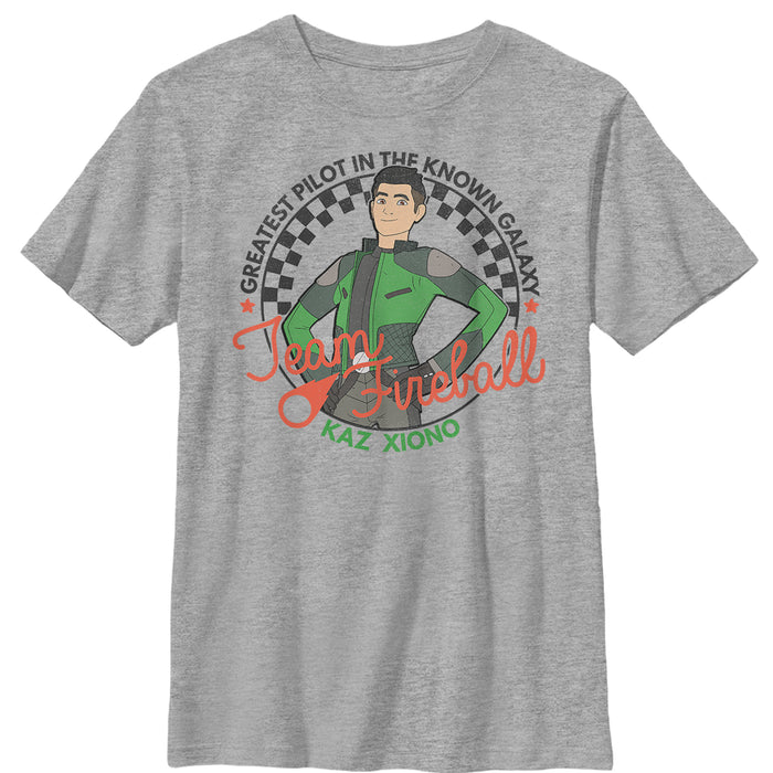 fifth sun Boy's Star Wars Resistance Greatest Pilot Kaz T-Shirt