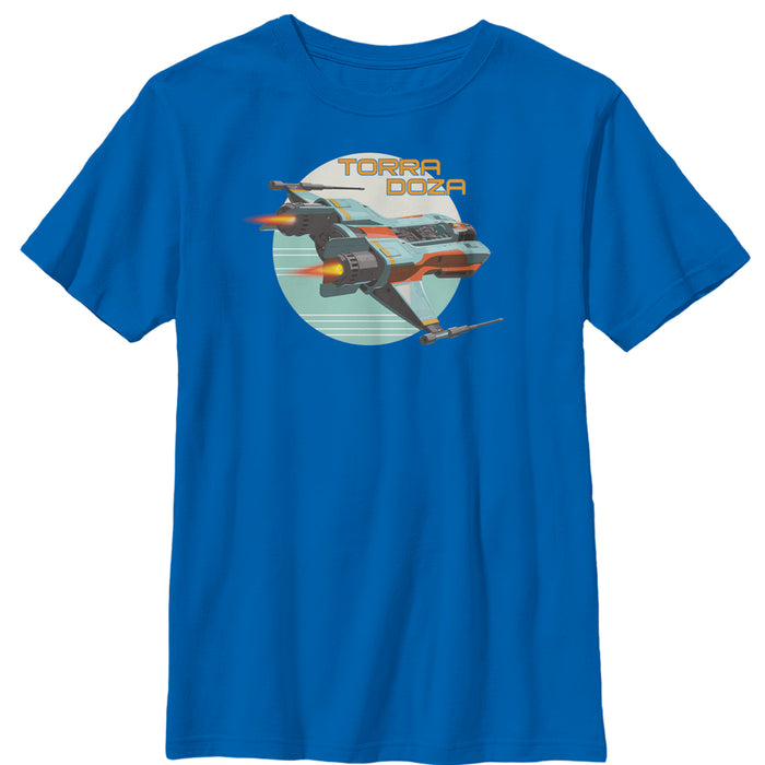 fifth sun Boy's Star Wars Resistance Torra Doza Flight T-Shirt