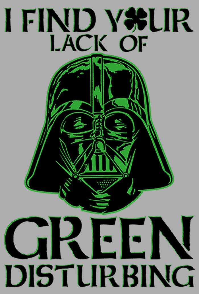 Fifth Sun Boy's Star Wars St. Patrick's Day Darth Vader I Find Your Lack Of Green Disturbing T-Shirt