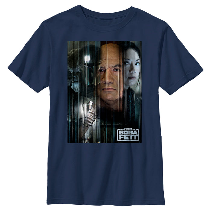 fifth sun Boy's Star Wars: The Book of Boba Fett Faces Of Heroes On Tatooine T-Shirt