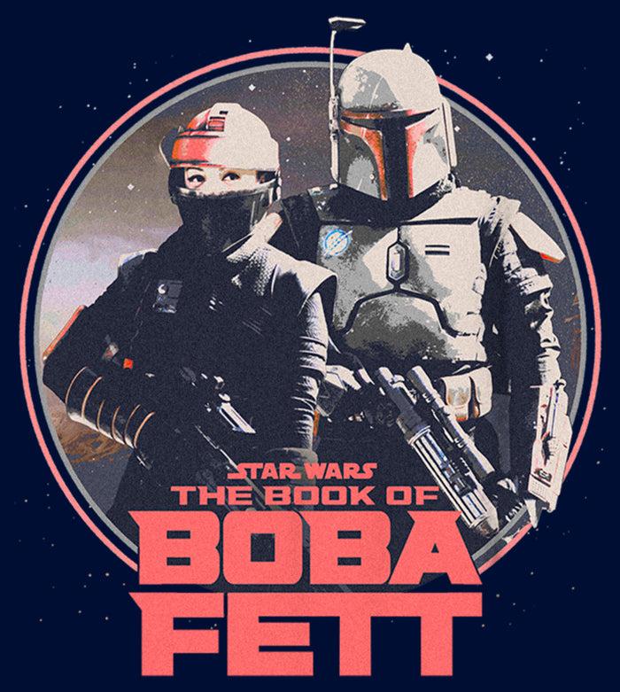 Fifth Sun Boy's Star Wars: The Book Of Boba Fett Fennec And Boba Classic Circle T-Shirt
