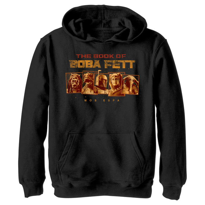 fifth sun Boy's Star Wars: The Book of Boba Fett Mos Espa Dangerous Locals Pull Over Hoodie