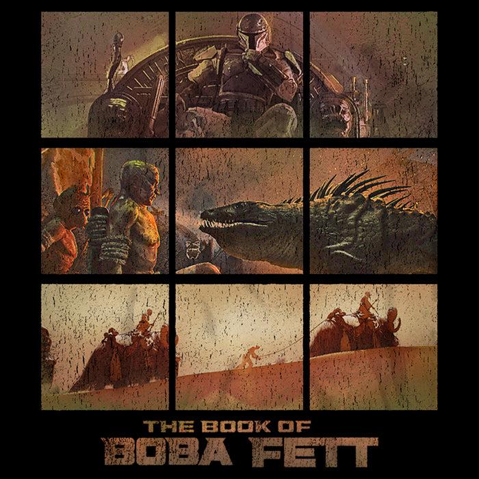 Fifth Sun Boy's Star Wars: The Book Of Boba Fett Tatooine Desert Comic Panels Pull Over Hoodie