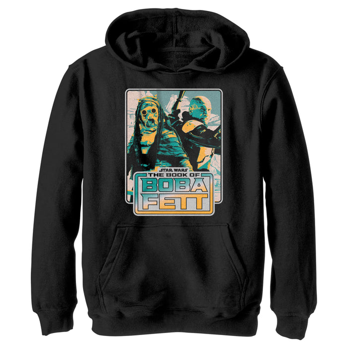 fifth sun Boy's Star Wars: The Book of Boba Fett Tatooine Survivors Pull Over Hoodie
