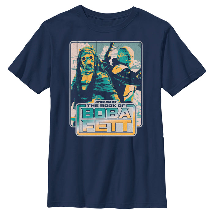 fifth sun Boy's Star Wars: The Book of Boba Fett Tatooine Survivors T-Shirt