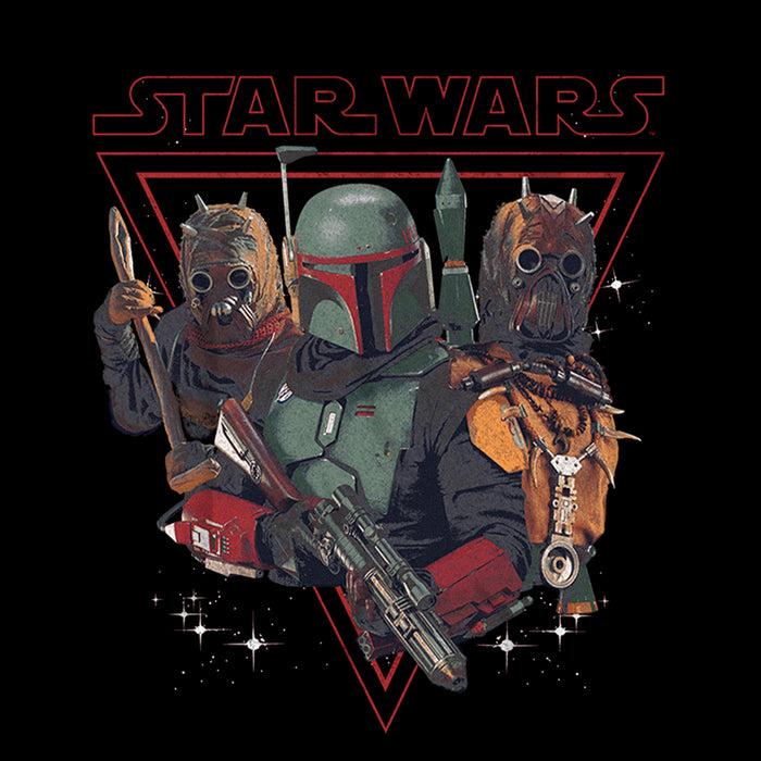 Fifth Sun Boy's Star Wars: The Book Of Boba Fett Tusken Raiders And Boba Bounty Hunters Pull Over Hoodie