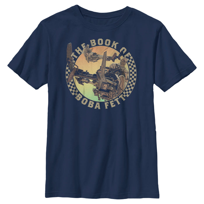 fifth sun Boy's Star Wars: The Book of Boba Fett Tusken Raiders on Speeders T-Shirt