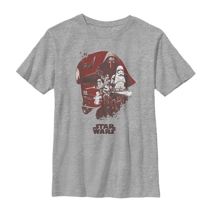fifth sun Boy's Star Wars The Last Jedi Captain Phasma Helmet T-Shirt