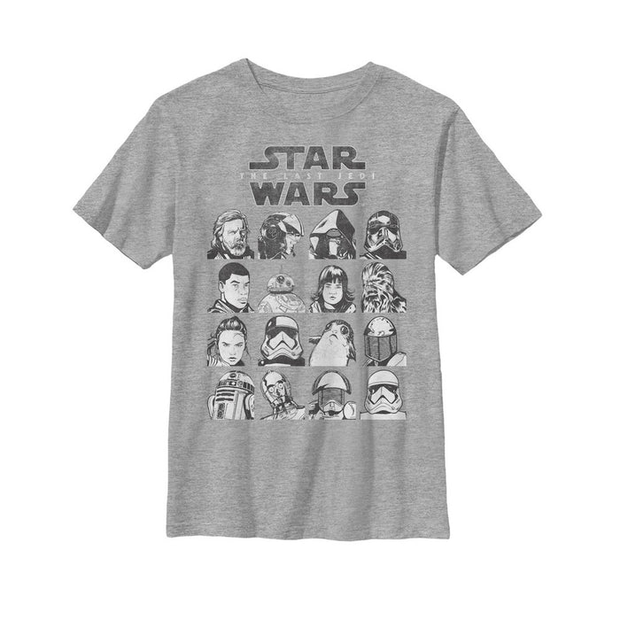 fifth sun Boy's Star Wars The Last Jedi Character Page T-Shirt