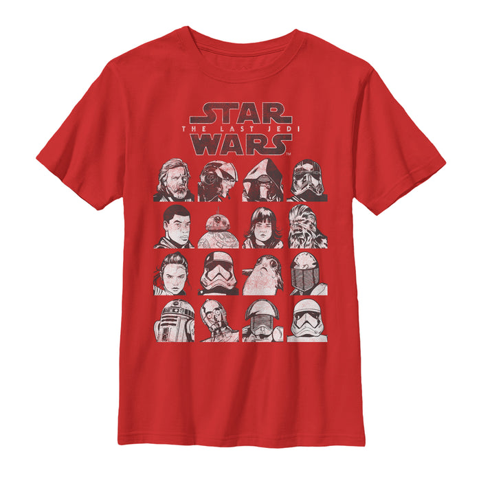 fifth sun Boy's Star Wars The Last Jedi Character Page T-Shirt