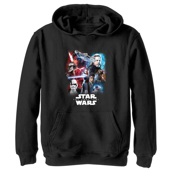 fifth sun Boy's Star Wars The Last Jedi Force Pull Over Hoodie