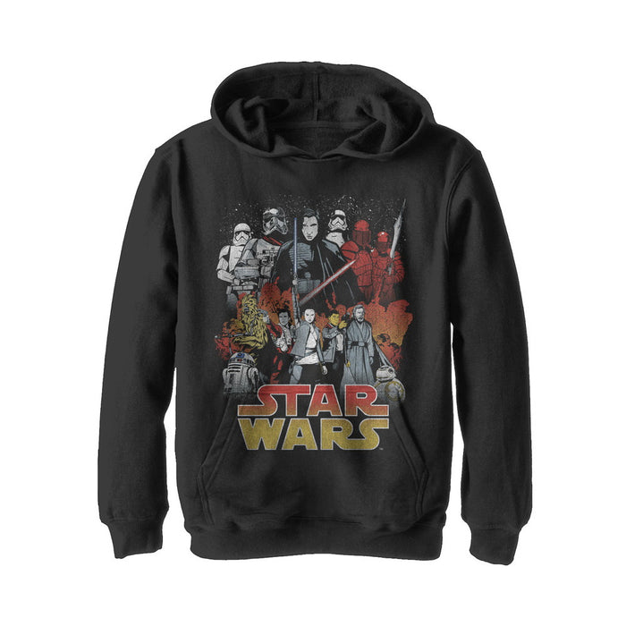 fifth sun Boy's Star Wars The Last Jedi Good and Evil Pull Over Hoodie