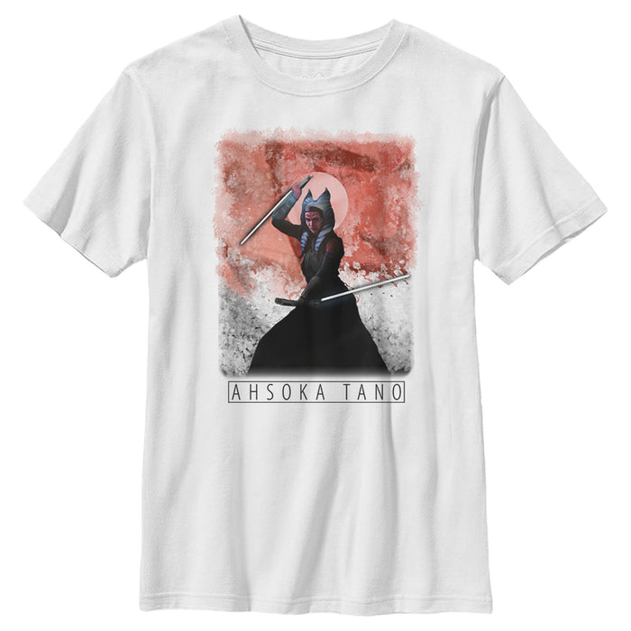 fifth sun Boy's Star Wars: The Mandalorian Ahsoka Tano Painted Portrait T-Shirt