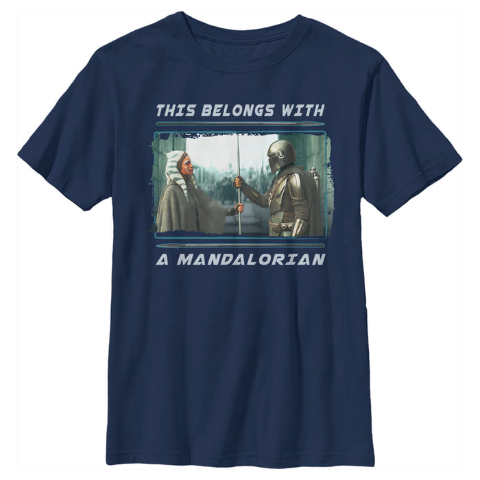 fifth sun Boy's Star Wars: The Mandalorian Beskar's Rightful Owner T-Shirt