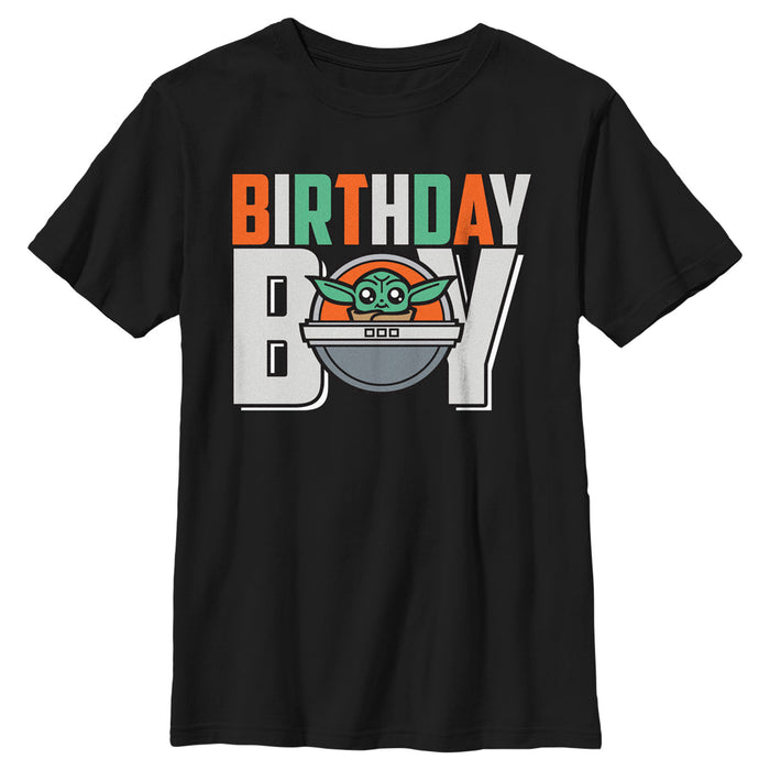 fifth sun Boy's Star Wars: The Mandalorian Birthday Grogu T-Shirt