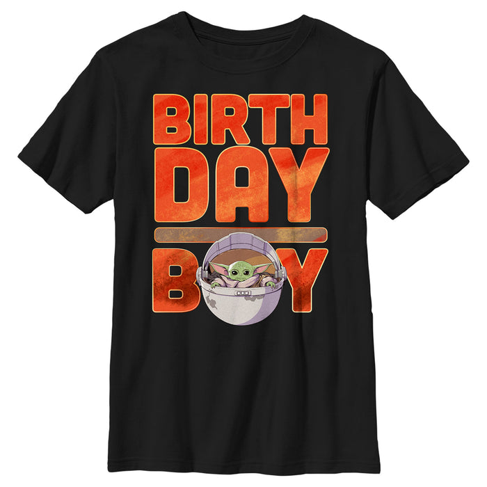 fifth sun Boy's Star Wars: The Mandalorian Birthday Grogu T-Shirt