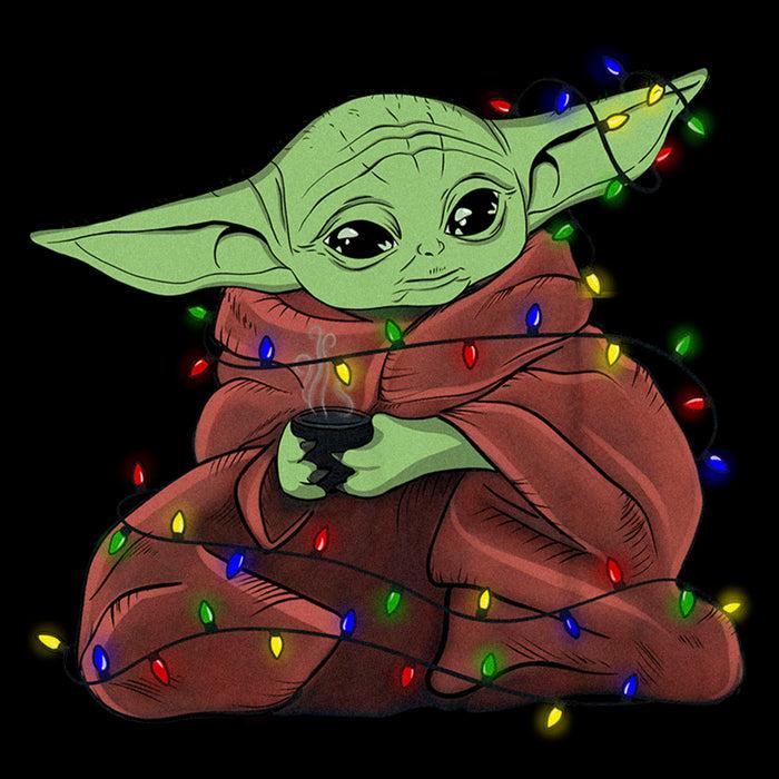 Fifth Sun Boy's Star Wars: The Mandalorian Christmas Lights Grogu T-Shirt
