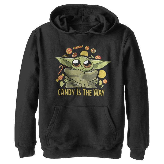 fifth sun Boy's Star Wars: The Mandalorian Follow the Candy Pull Over Hoodie