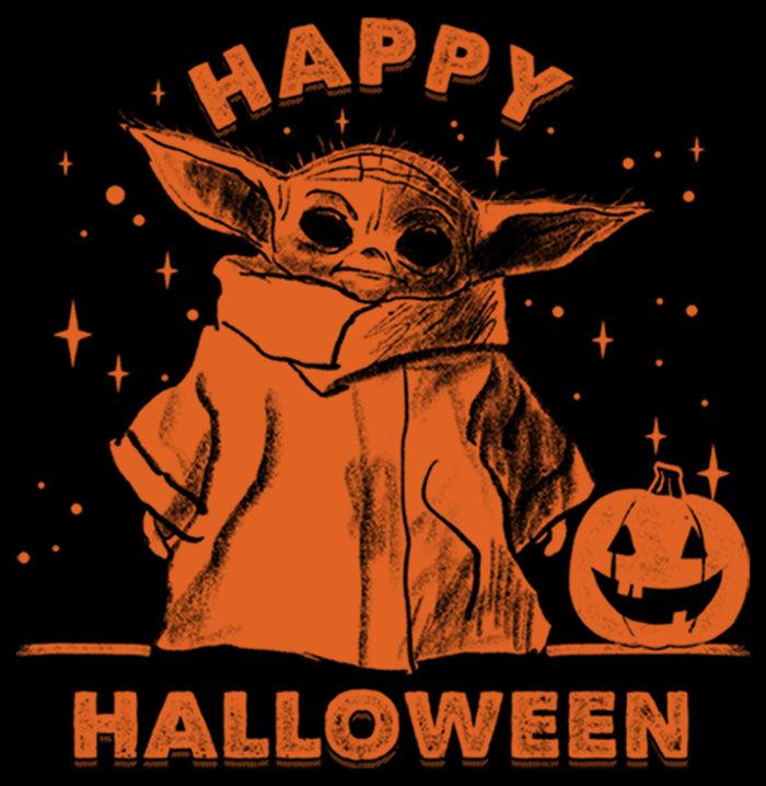 Fifth Sun Boy's Star Wars: The Mandalorian Grogu Trick Or Treat Pull Over Hoodie