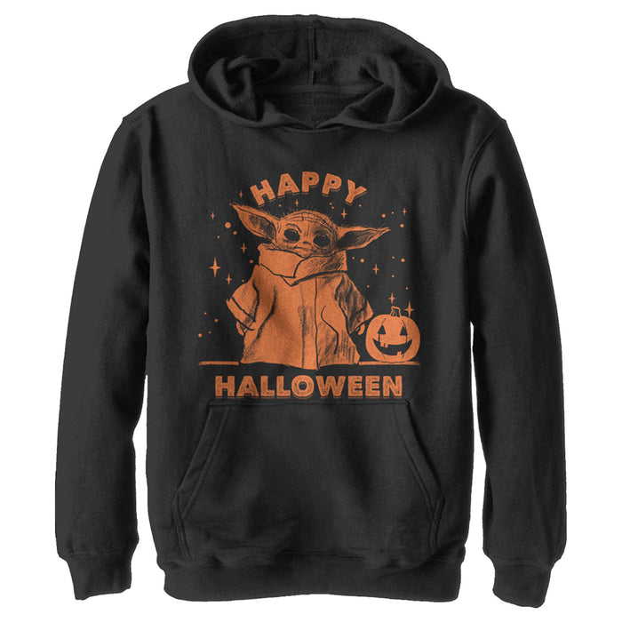 fifth sun Boy's Star Wars: The Mandalorian Grogu Trick or Treat Pull Over Hoodie