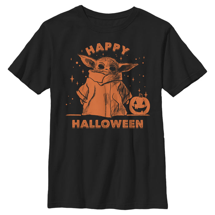 fifth sun Boy's Star Wars: The Mandalorian Grogu Trick or Treat T-Shirt