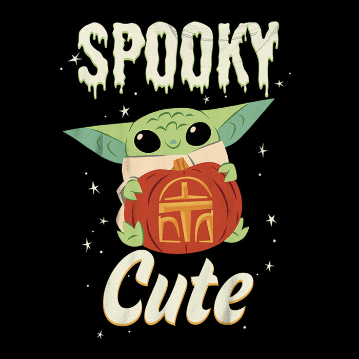 Fifth Sun Boy's Star Wars: The Mandalorian Halloween Grogu Spooky Cute Pumpkin T-Shirt