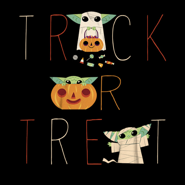 Fifth Sun Boy's Star Wars: The Mandalorian Halloween Grogu Trick Or Treat T-Shirt