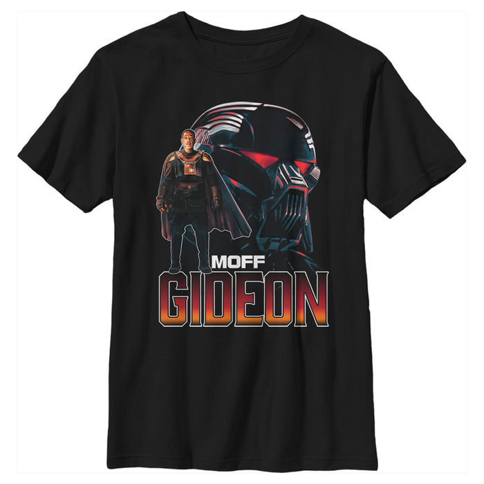fifth sun Boy's Star Wars: The Mandalorian Moff Gideon Portrait T-Shirt