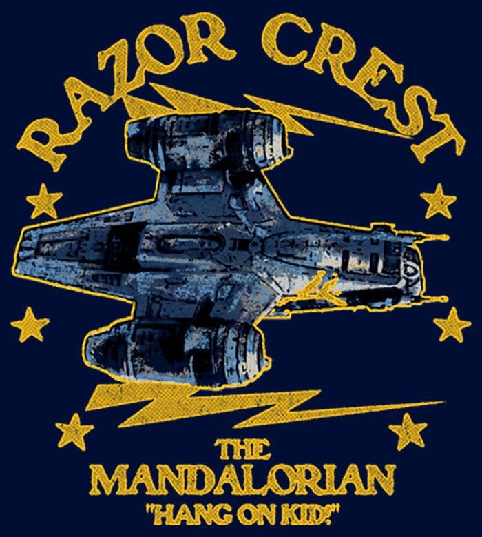 Fifth Sun Boy's Star Wars: The Mandalorian Razor Crest Hang On Kid T-Shirt