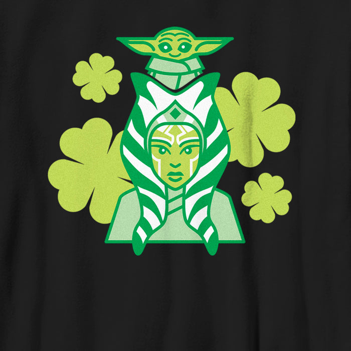Fifth Sun Boy's Star Wars: The Mandalorian St. Patrick's Day Ahsoka Tano And Grogu T-Shirt