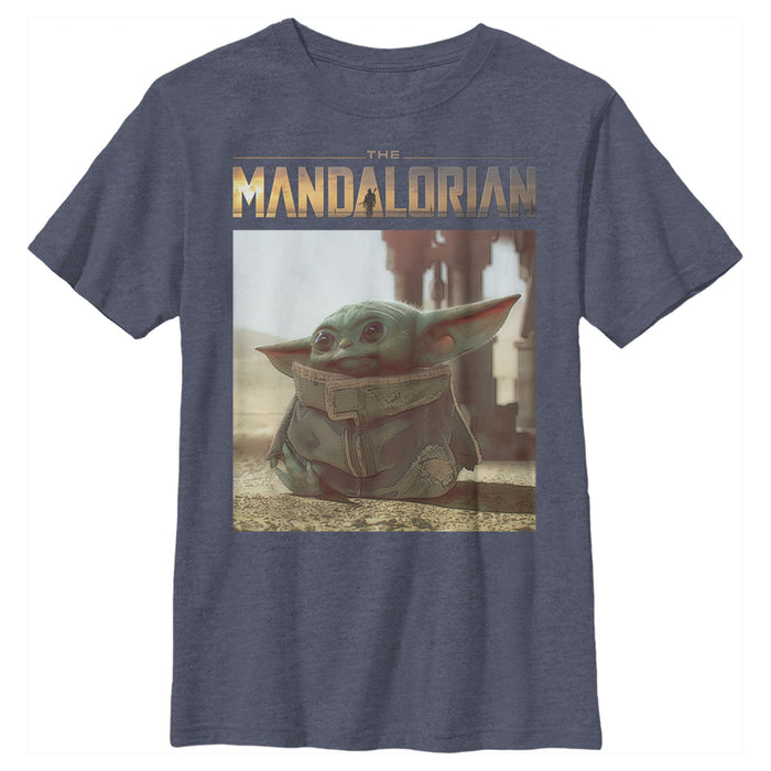 fifth sun Boy's Star Wars: The Mandalorian The Child Scene T-Shirt