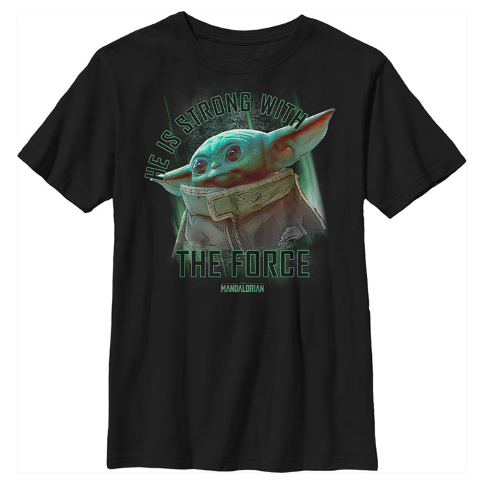 fifth sun Boy's Star Wars: The Mandalorian The Child Strong Force T-Shirt