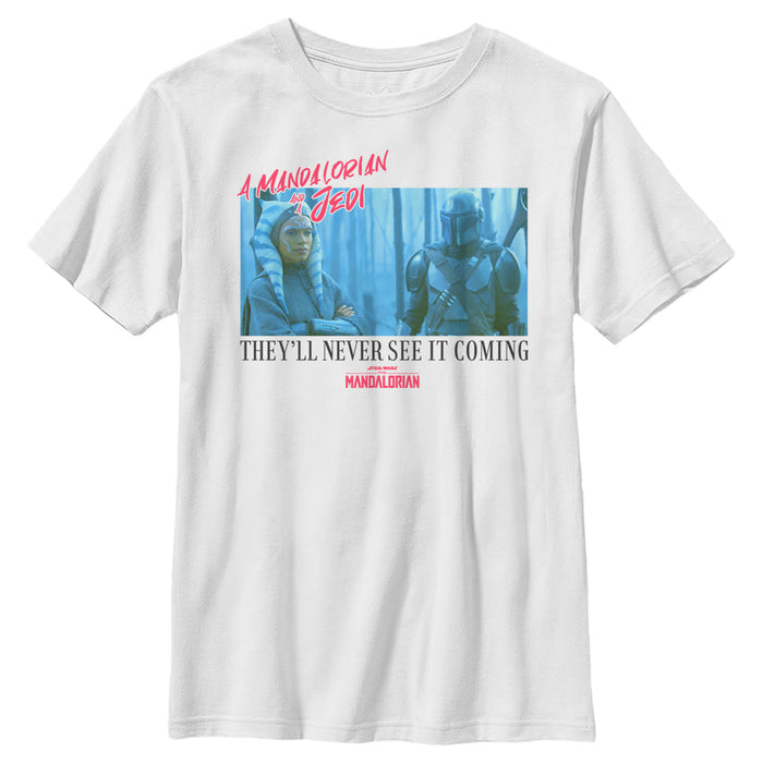 fifth sun Boy's Star Wars: The Mandalorian Unlikely Duo T-Shirt