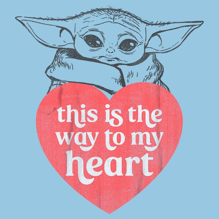 Fifth Sun Boy's Star Wars: The Mandalorian Valentine's Day Grogu This Is The Way To My Heart T-Shirt